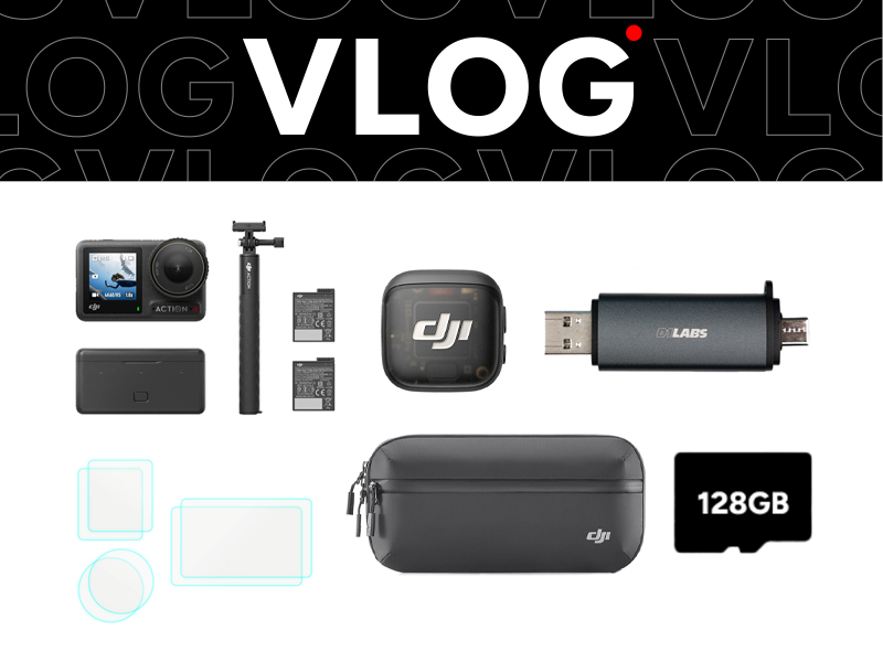 Osmo Action 4 Vlog Bundle (DJI Mic 3)